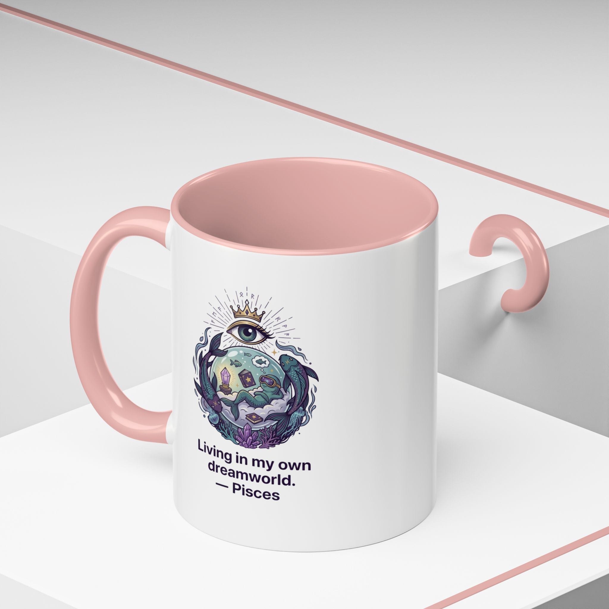Pisces Coffee Mug — Living in My Own Dreamworld Accent Mug