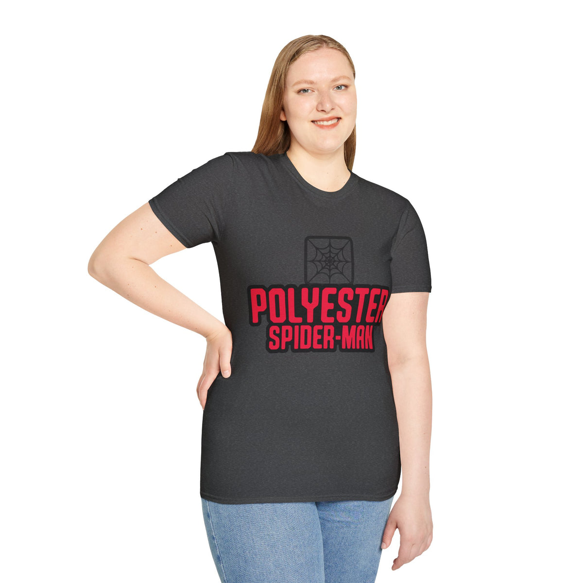 Spider-Man Polyester Graphic Tee — Bold Retro Logo Spiderweb T-Shirt - Trending Now - August 2026