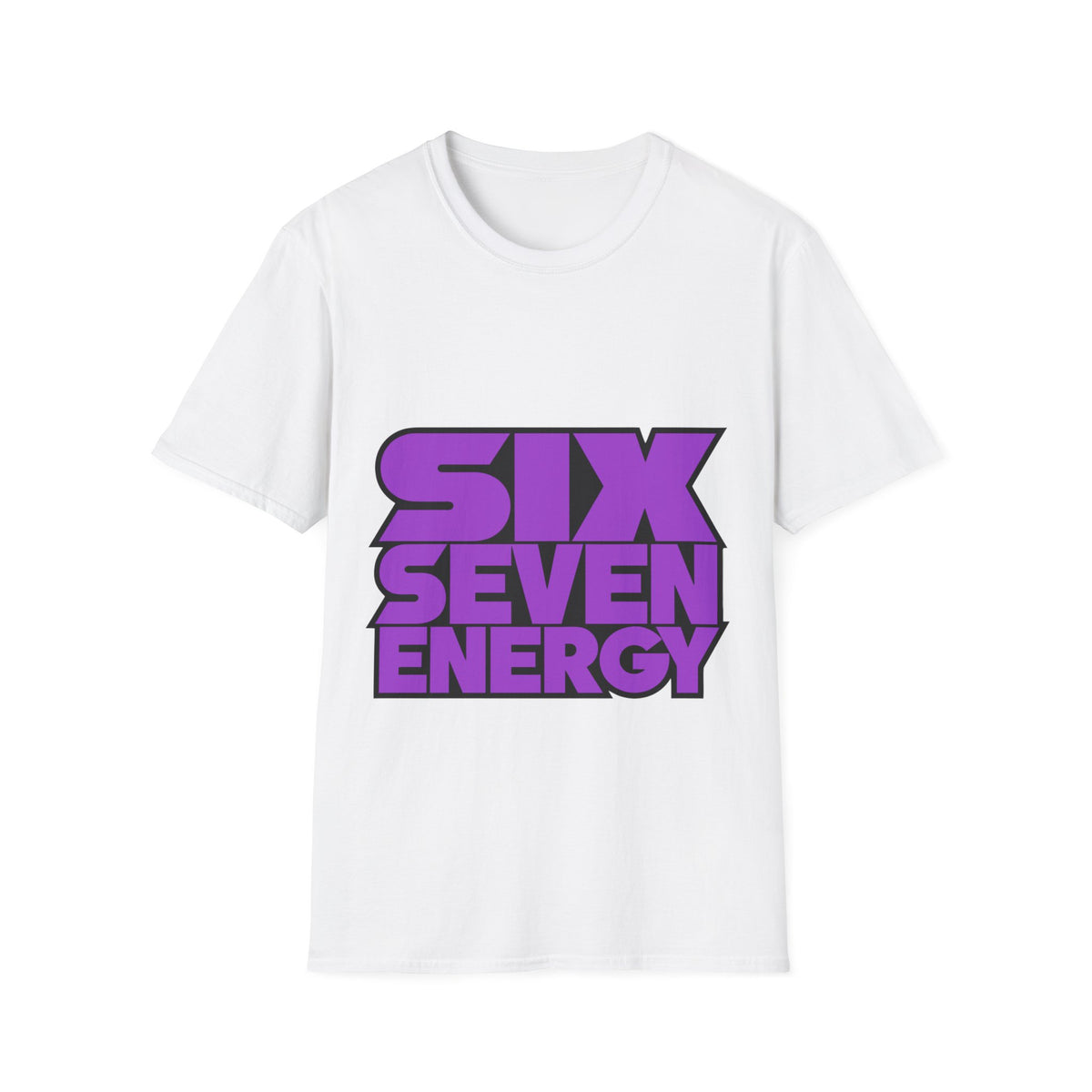 "Six Seven Energy" Bold Purple Typography Graphic Tee - Trending Now - September 2026