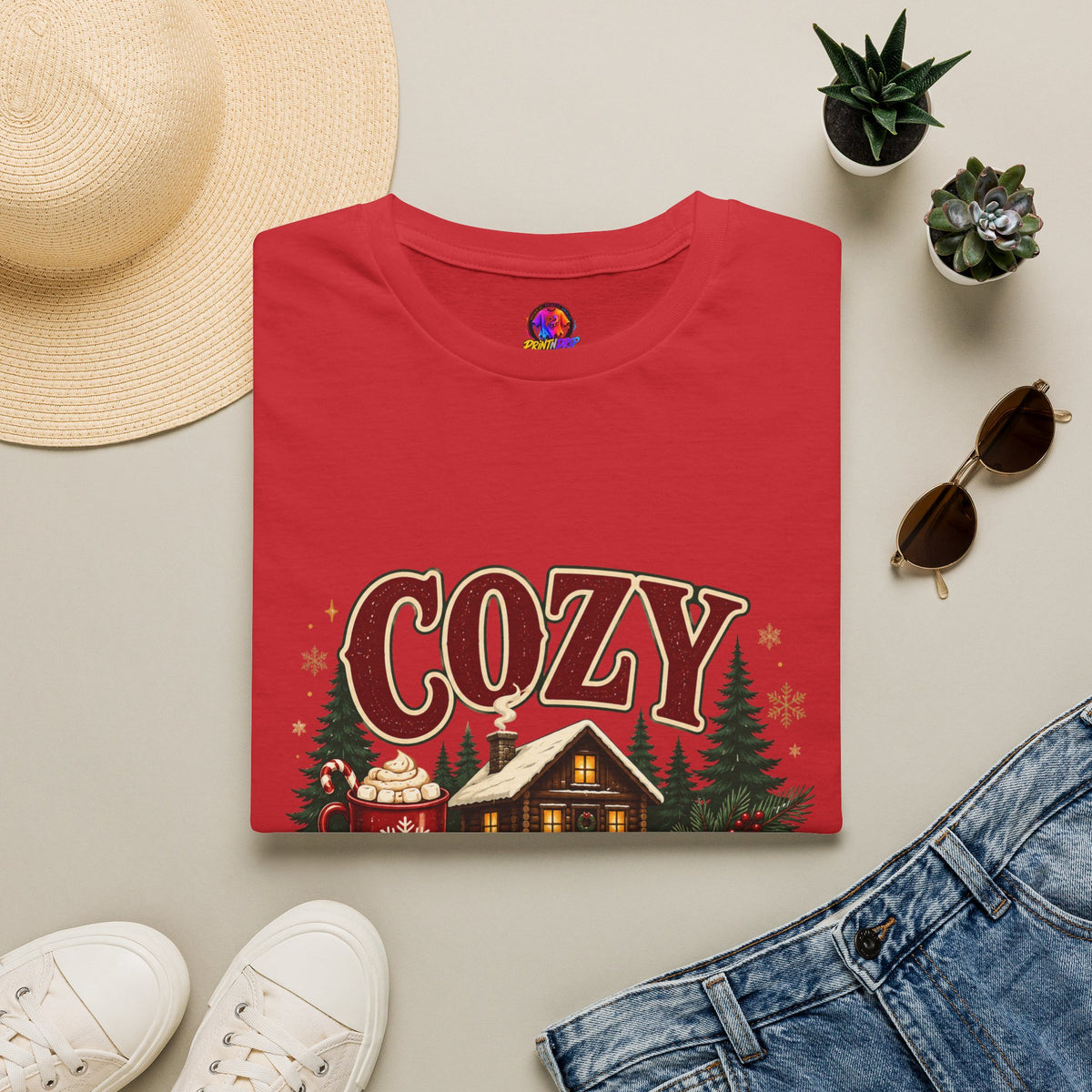 Cozy Cabin Christmas T-Shirt