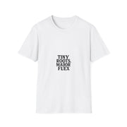 "Tiny Roots Major Flex" Funny Plant Parent Tee - Minimalist Houseplant Slogan White T-Shirt - Trending Now - September 2026