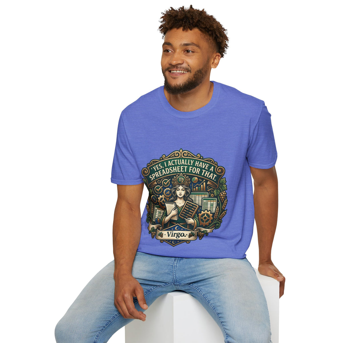 Virgo Zodiac T‑Shirt — "Yes, I Actually Have a Spreadsheet for That"