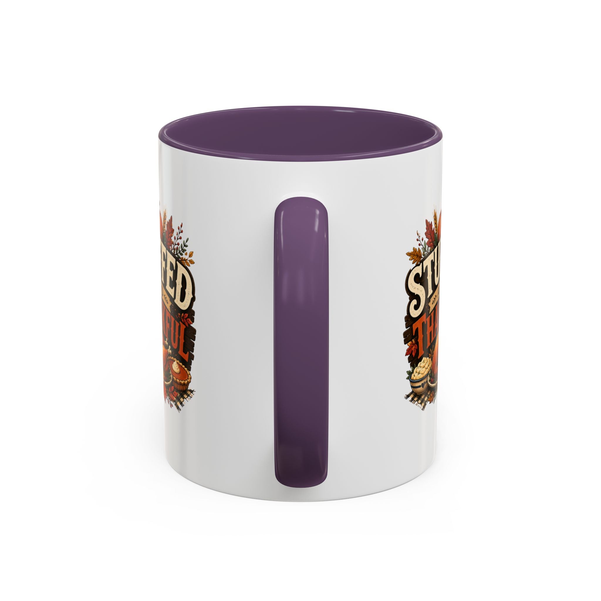 Thanksgiving Mug Stuffed and Thankful Coffee Mug — Thanksgiving Fall Holiday Kitchen Gift