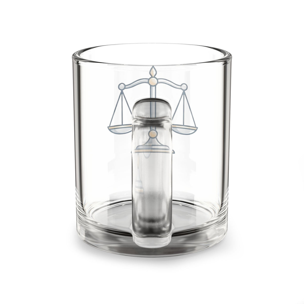 Libra Scales 10oz Glass Mug – Zodiac Balance Coffee Cup