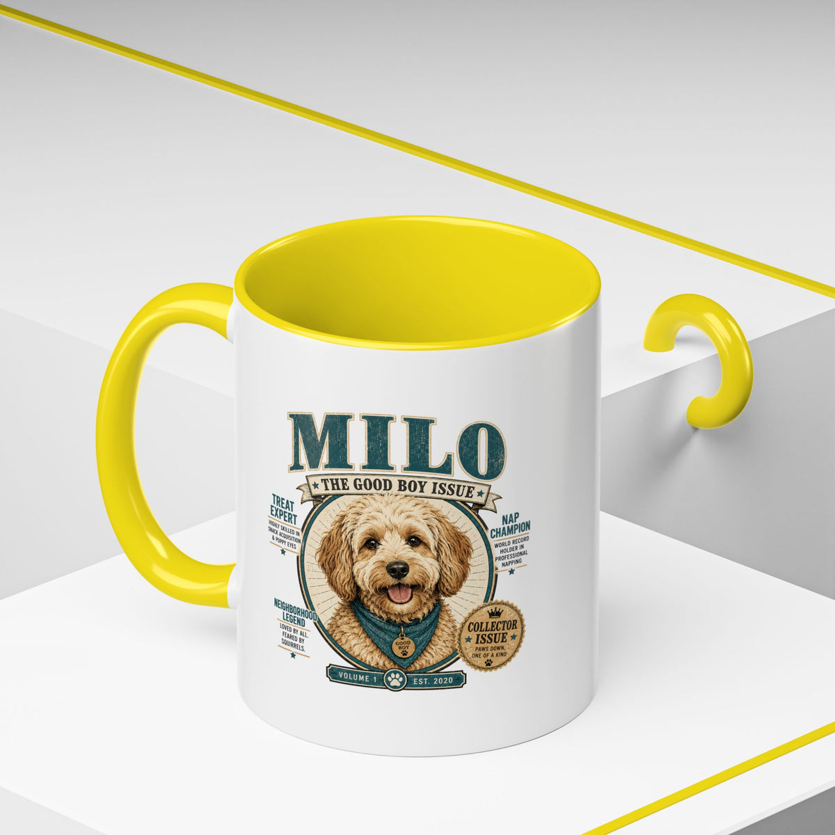 Milo Bailey Dog Dad Mom Milo Dog Mug — “The Good Boy Issue” Decorative Coffee Cup