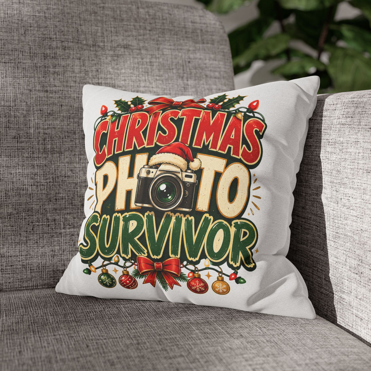 Christmas Photo Survivor Pillowcase