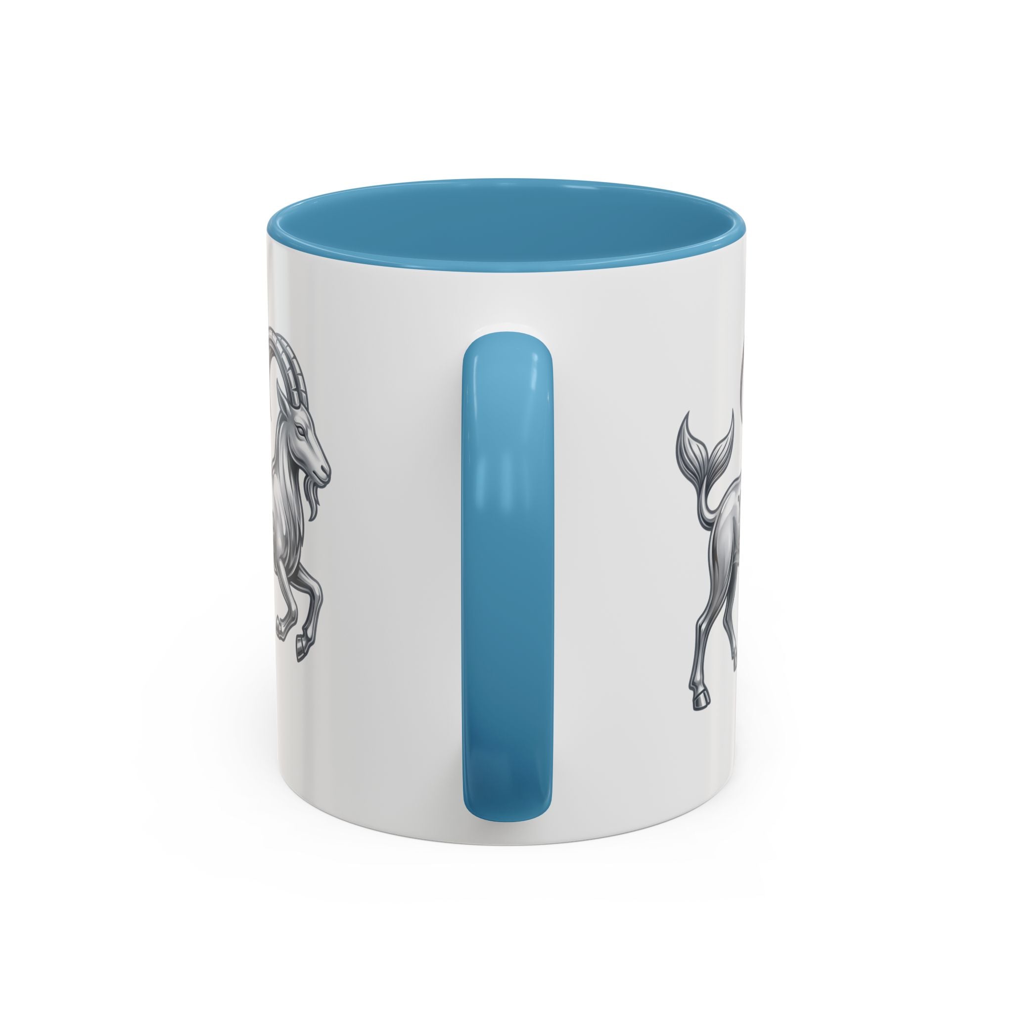 Capricorn Zodiac Accent Coffee Mug — Capricorn Goat Horoscope Gift