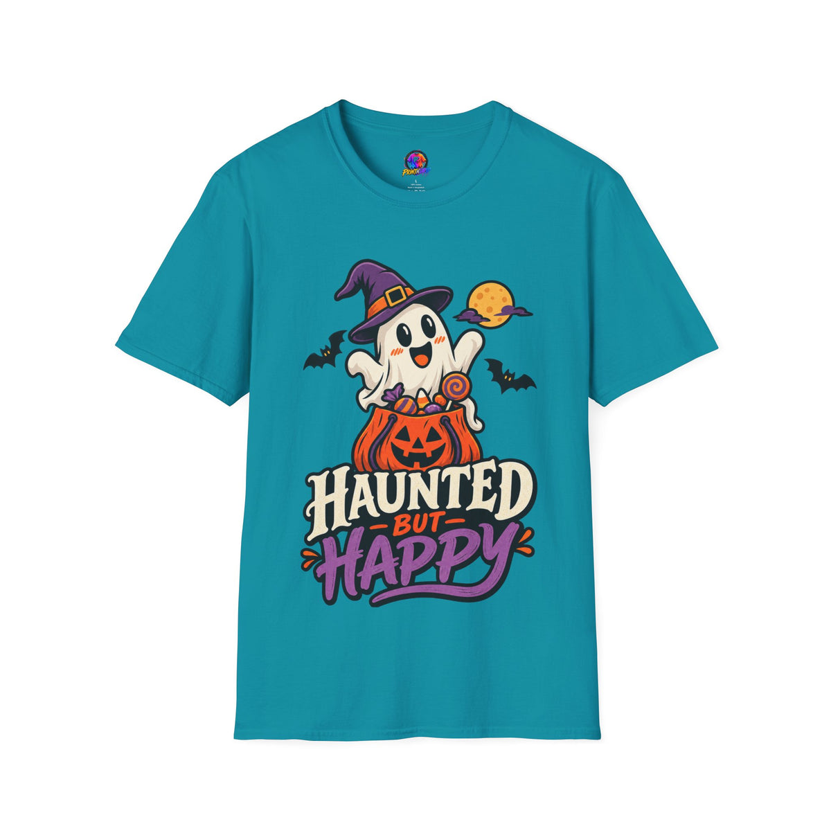 Haunted But Happy Halloween T-Shirt