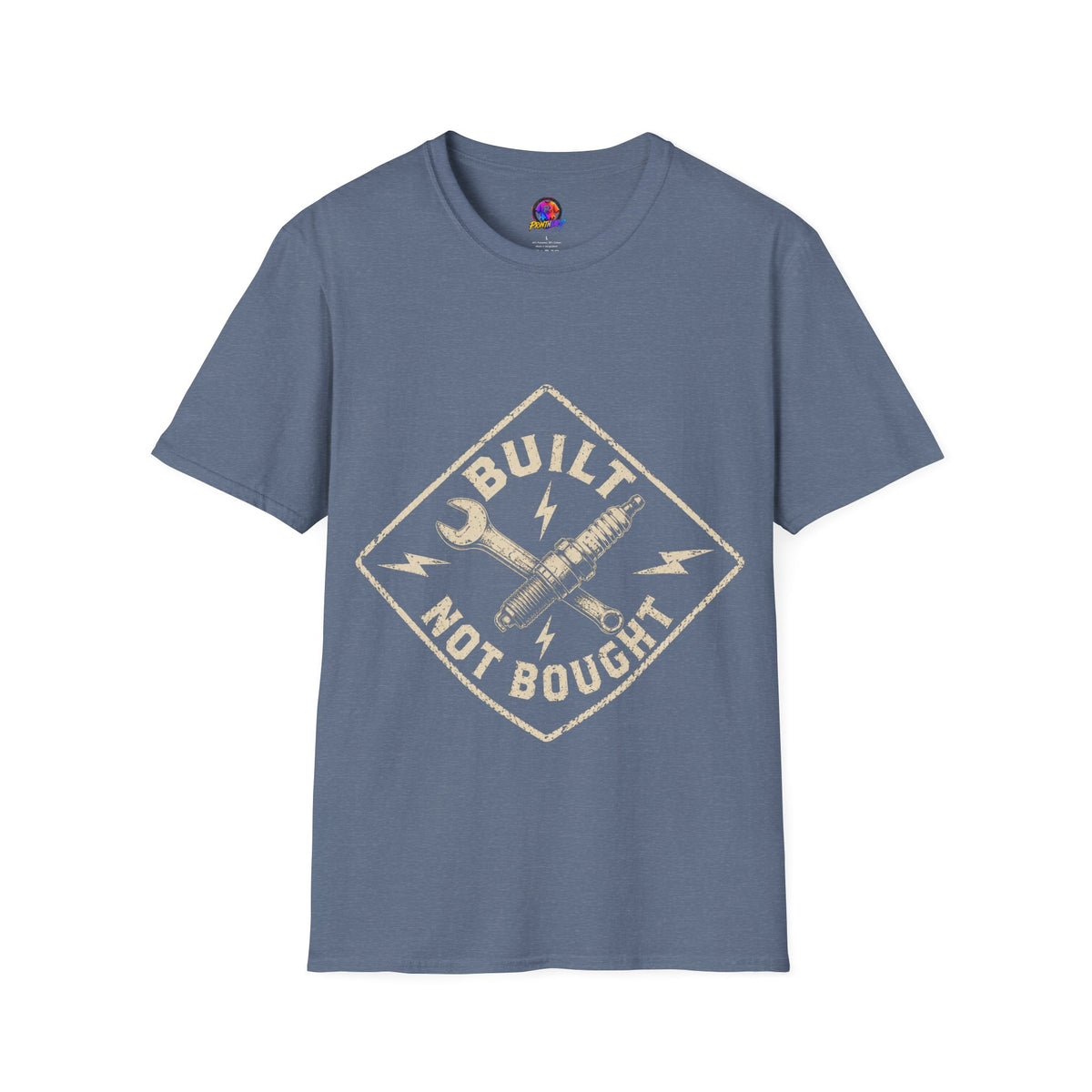 Built Not Bought T-Shirt — Vintage Mechanic Auto Repair Tee