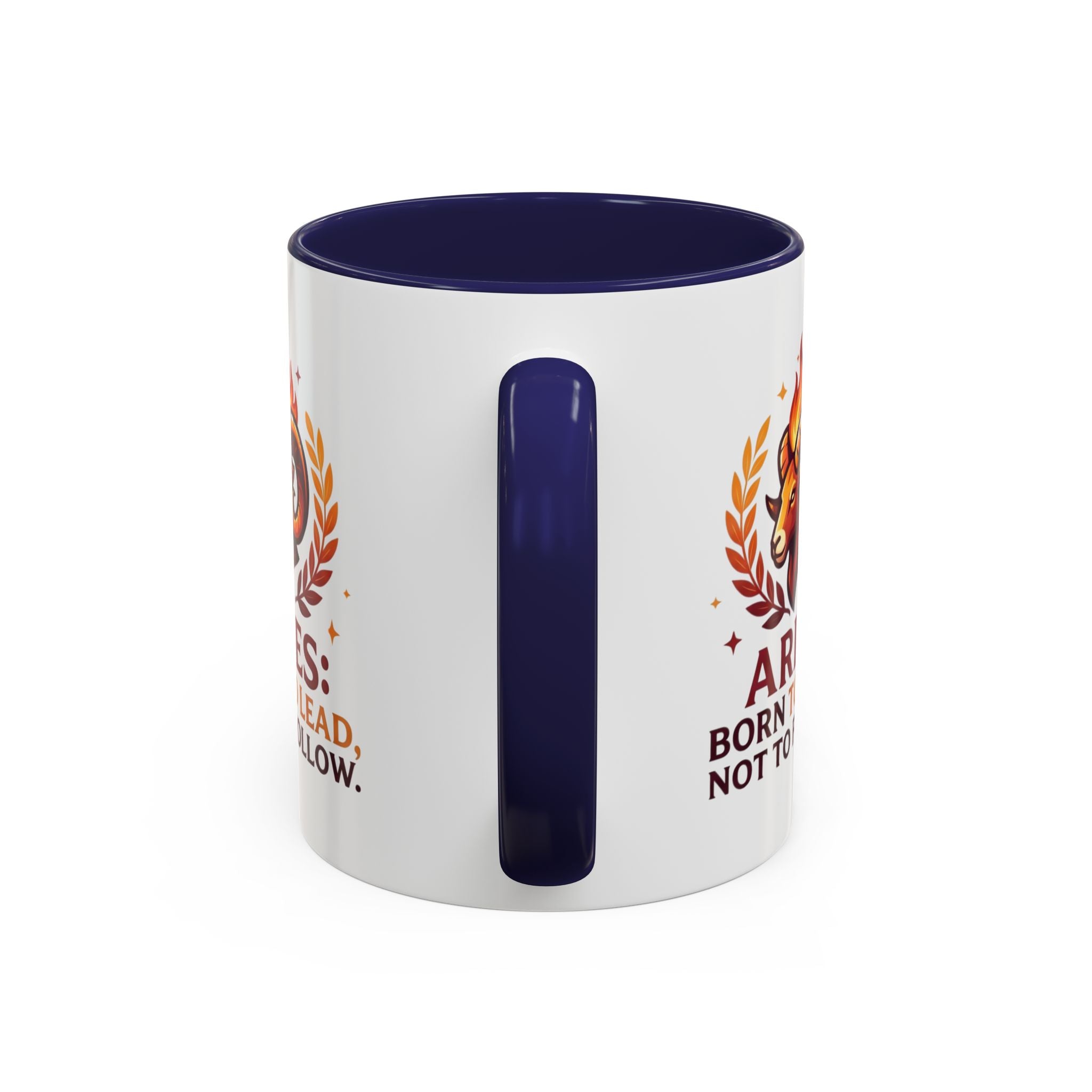 Aries Coffee Mug — "Aries: Born to Lead, Not to Follow" Zodiac Astrology Gift