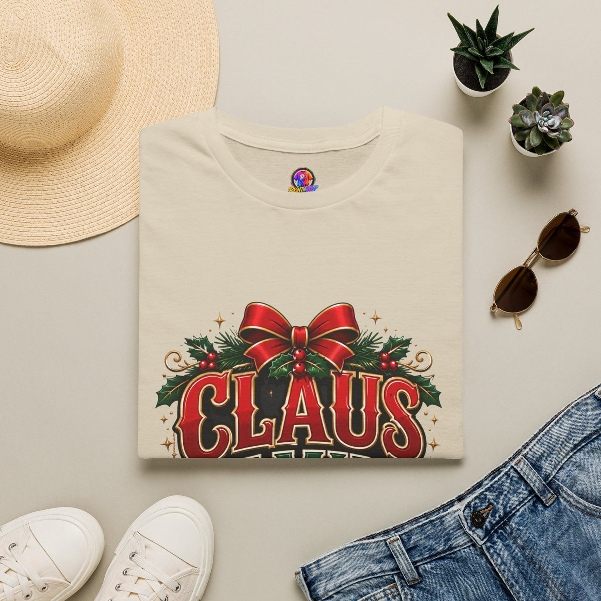 Claus Family Crew T-Shirt — Festive Christmas Holiday Tee