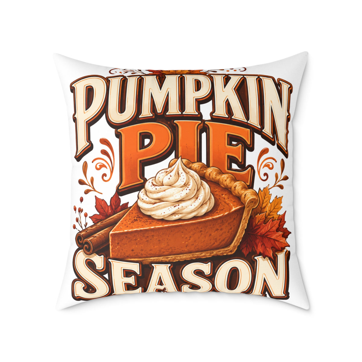 Thanksgiving Pumpkin Pie Season Throw Pillow
