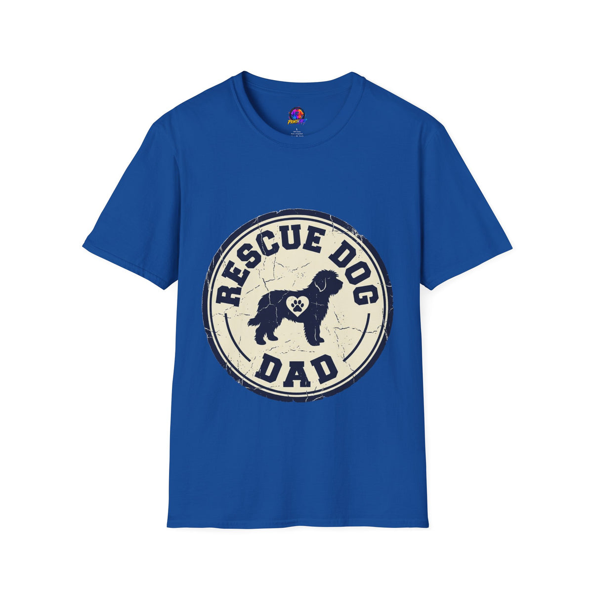 Rescue Dog Dad T-Shirt – Vintage Shelter Pup Support Tee