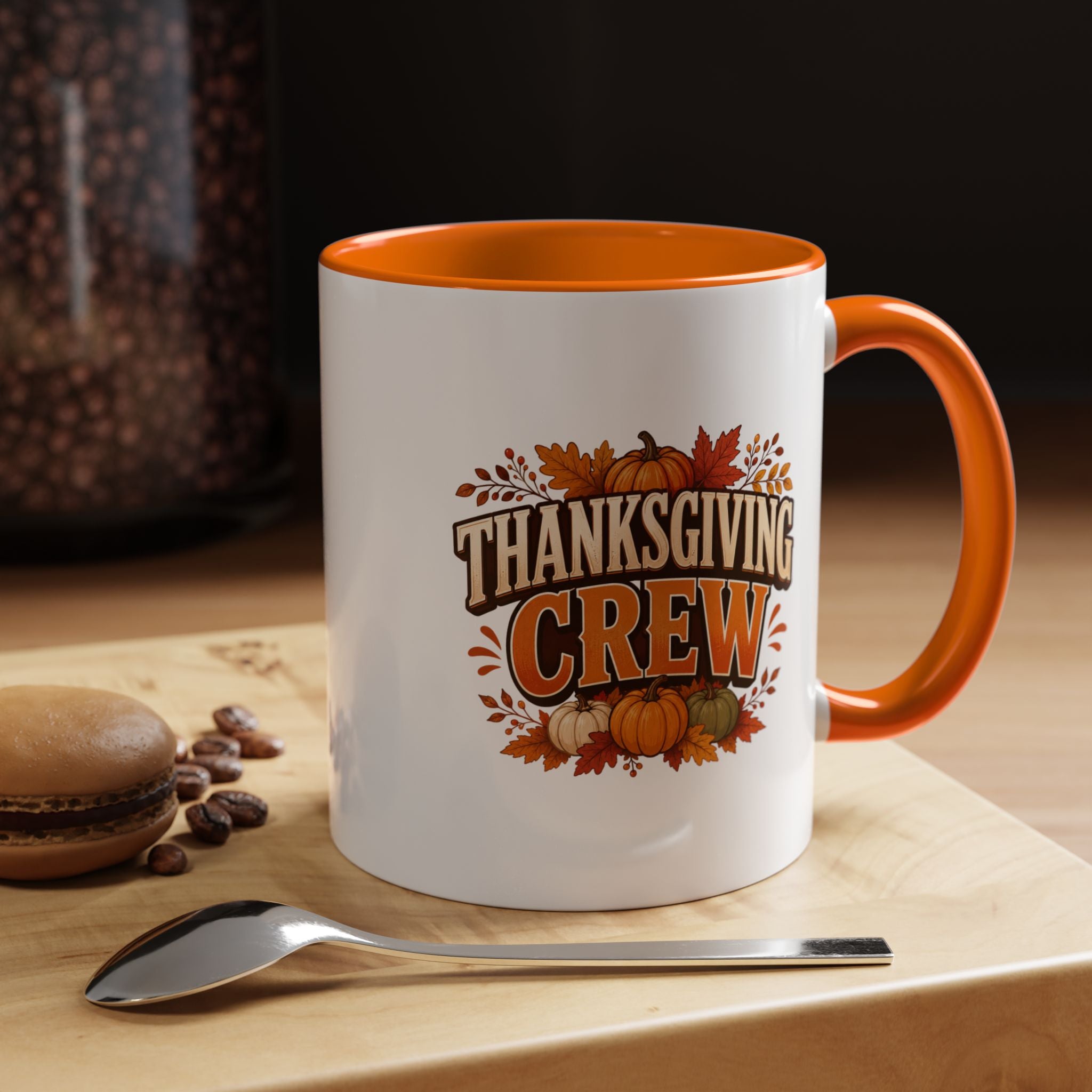 Thanksgiving  Mug — Autumn Pumpkin Accent Mug