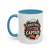 Modern Day Christmas Kitchen Captain Accent Coffee Mug — Holiday Baking Chef Gift (11/15oz)