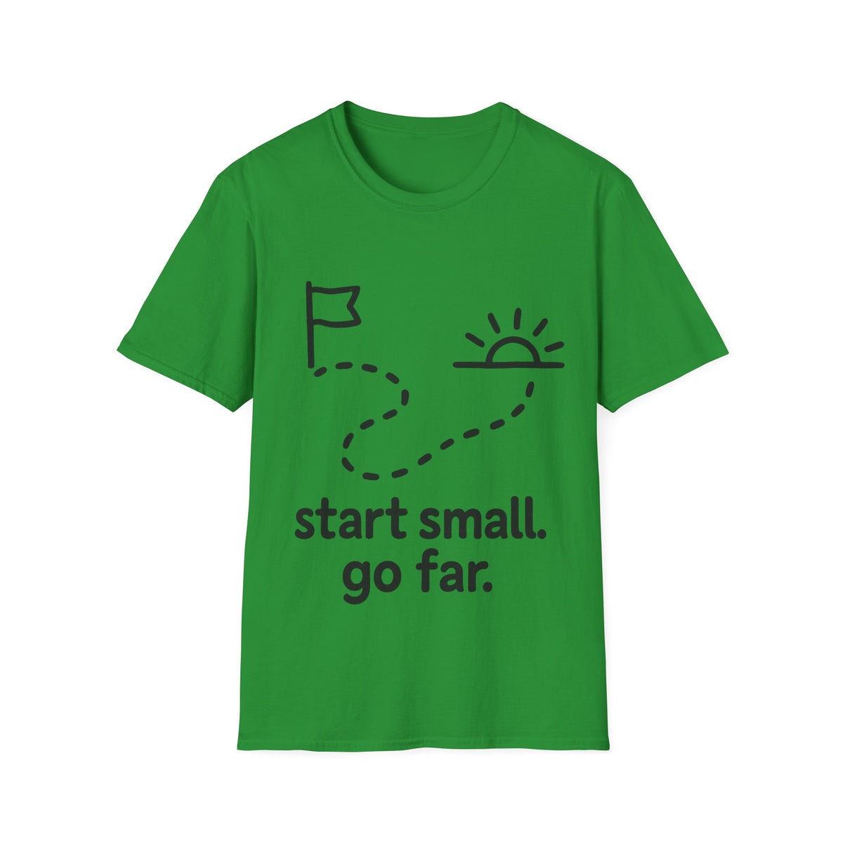 Start Small Go Far Minimalist Trail T-Shirt, Inspirational Hiking Path Graphic Tee - Trending Now - September 2026