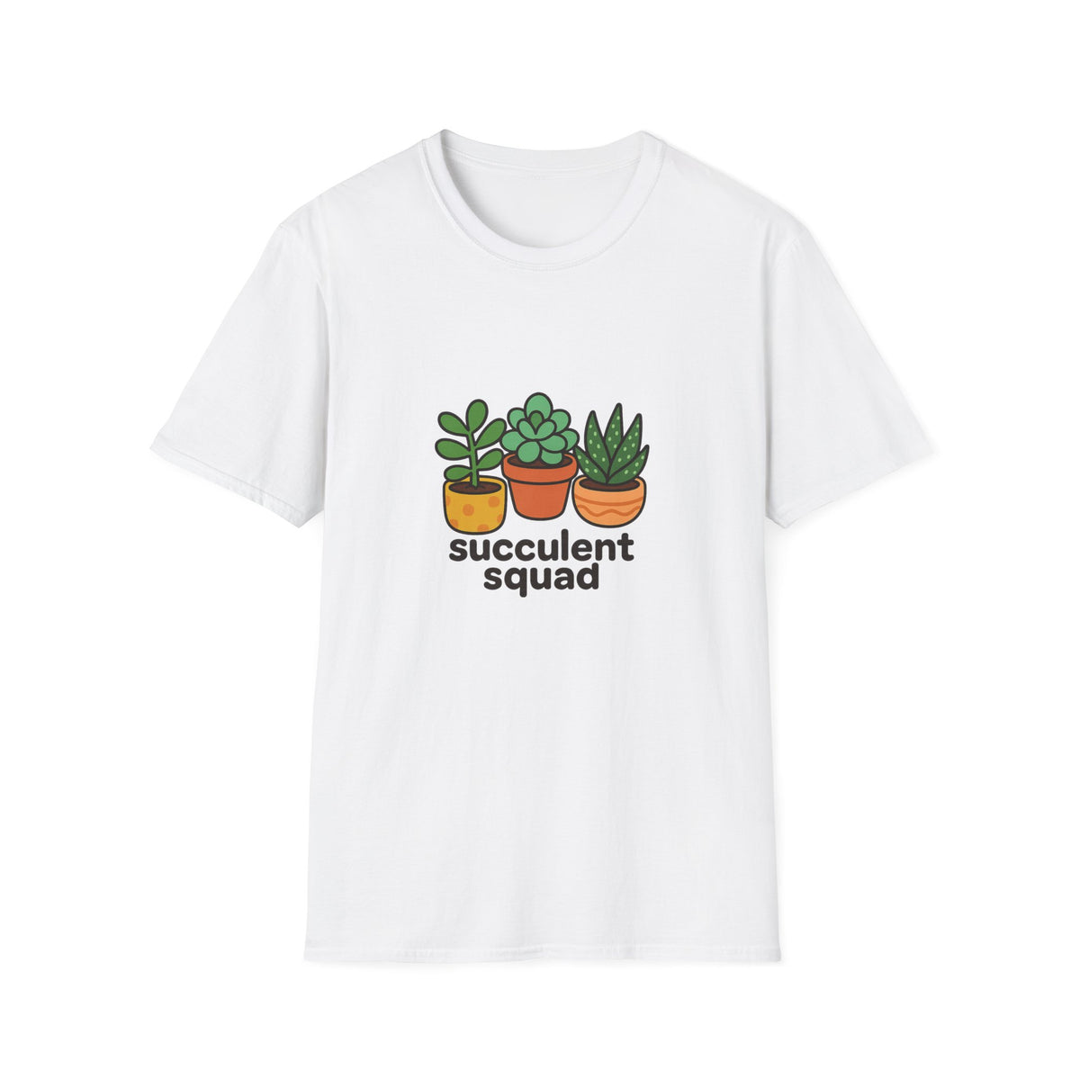 Succulent Trio T-Shirt — Cute Potted Plant Graphic Tee - Trending Now - August 2026