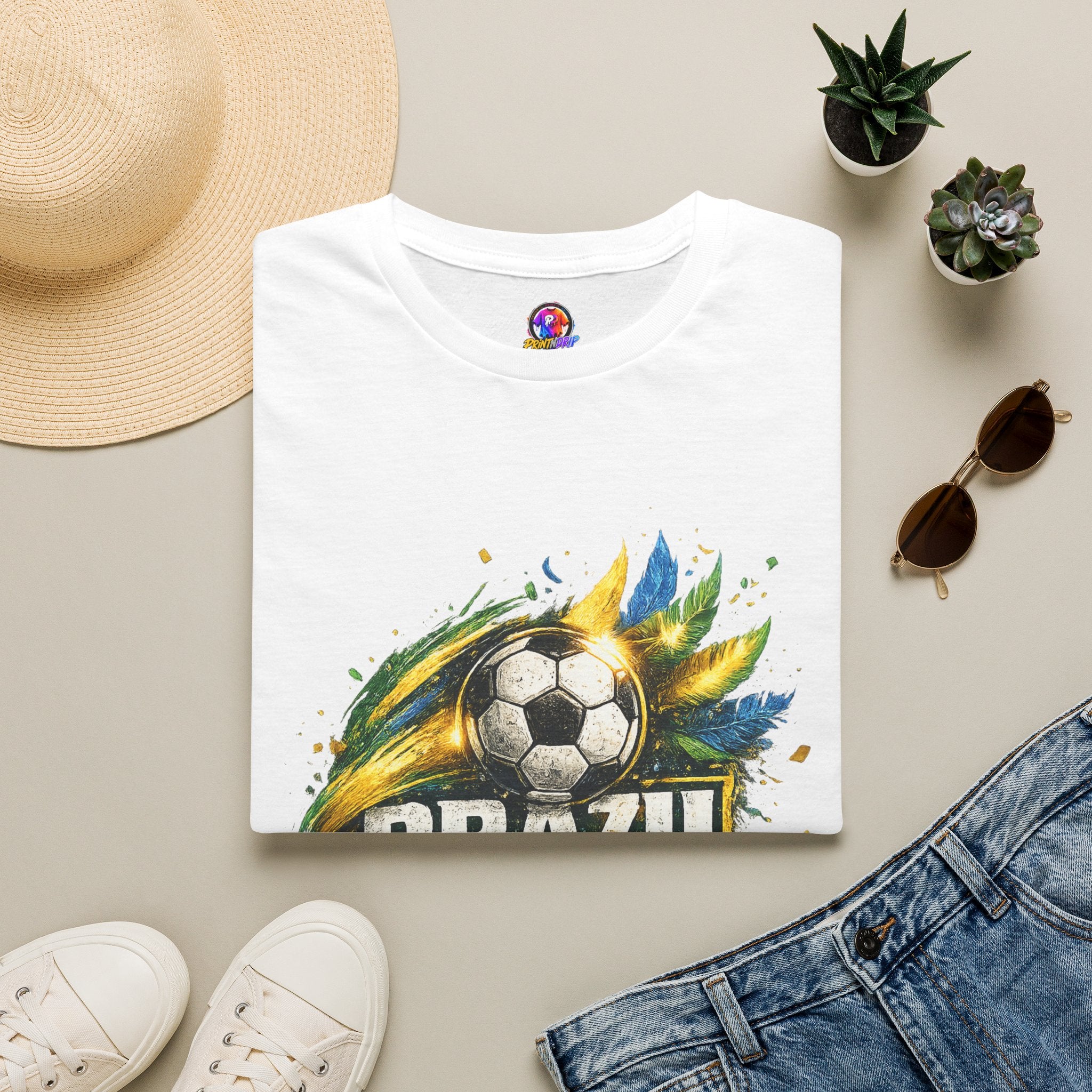 Brazil Samba Football T‑Shirt
