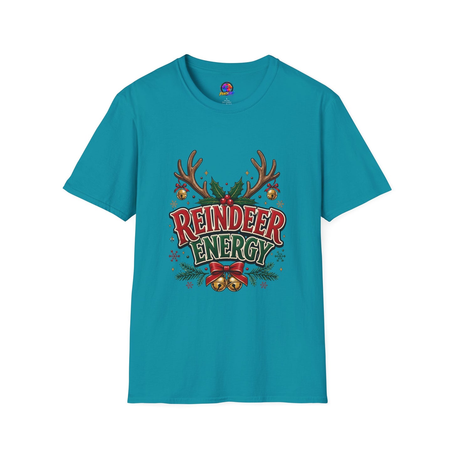 Reindeer Energy Christmas T-Shirt