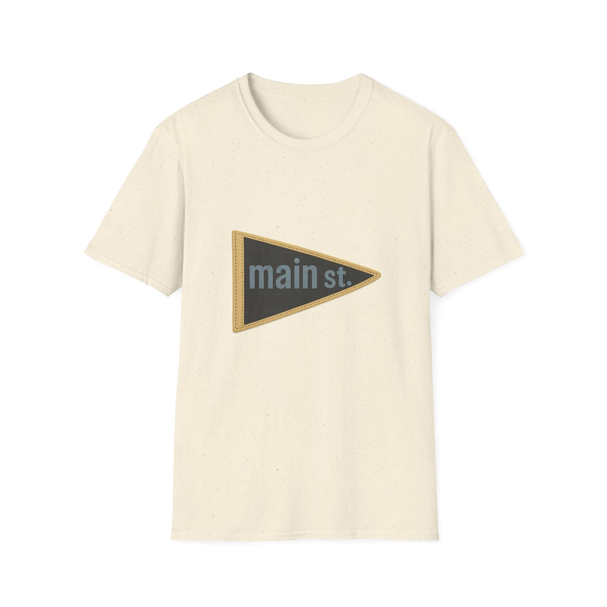 Main St. Triangle Logo T‑Shirt — Vintage Retro Street Sign Graphic Tee - Trending Now - August 2026