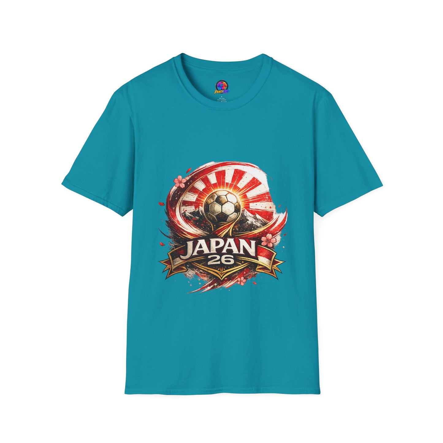 Japan Soccer T‑Shirt — Rising Sun Football Graphic