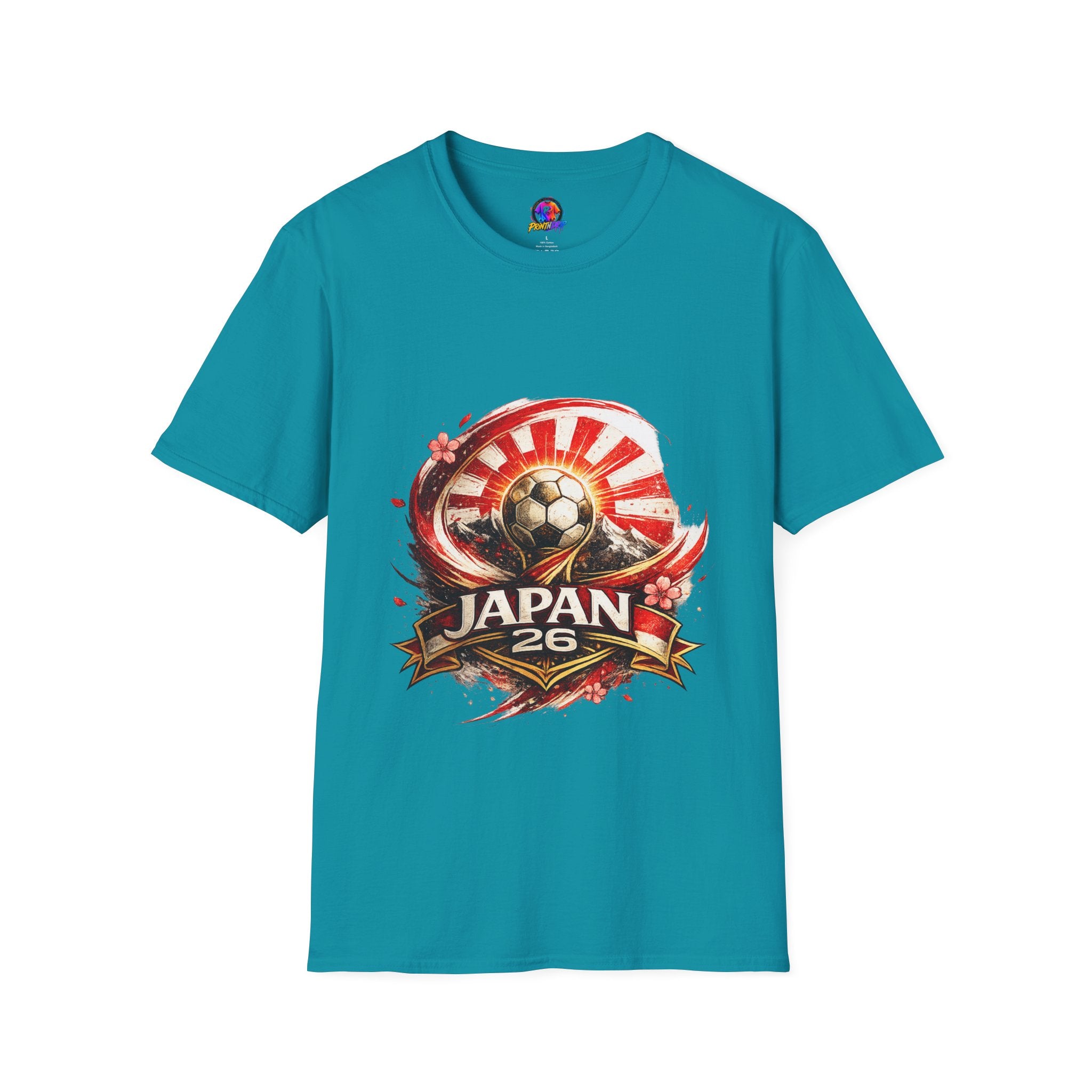 Japan Soccer T‑Shirt — Rising Sun Football Graphic