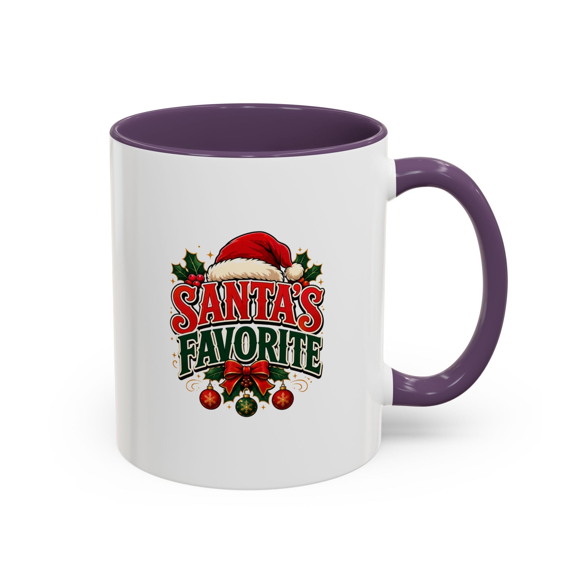 Santa's Favorite Accent Coffee Mug – Festive Holiday Ceramic Gift