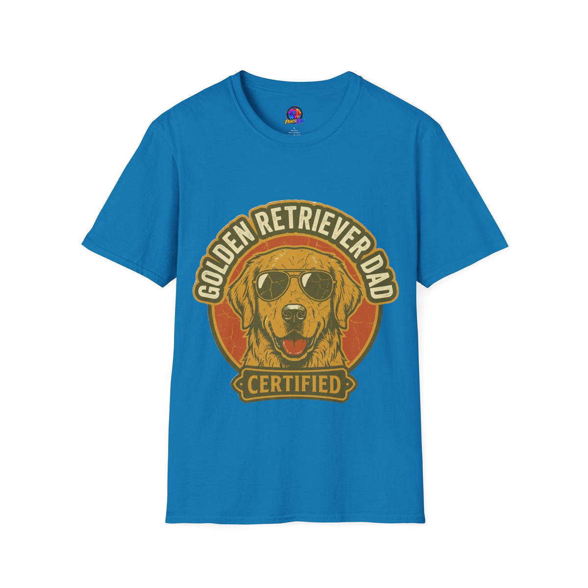 Golden Retriever Dad T-Shirt — Certified Retro Dog Dad Tee