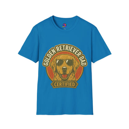 Golden Retriever Dad T-Shirt — Certified Retro Dog Dad Tee