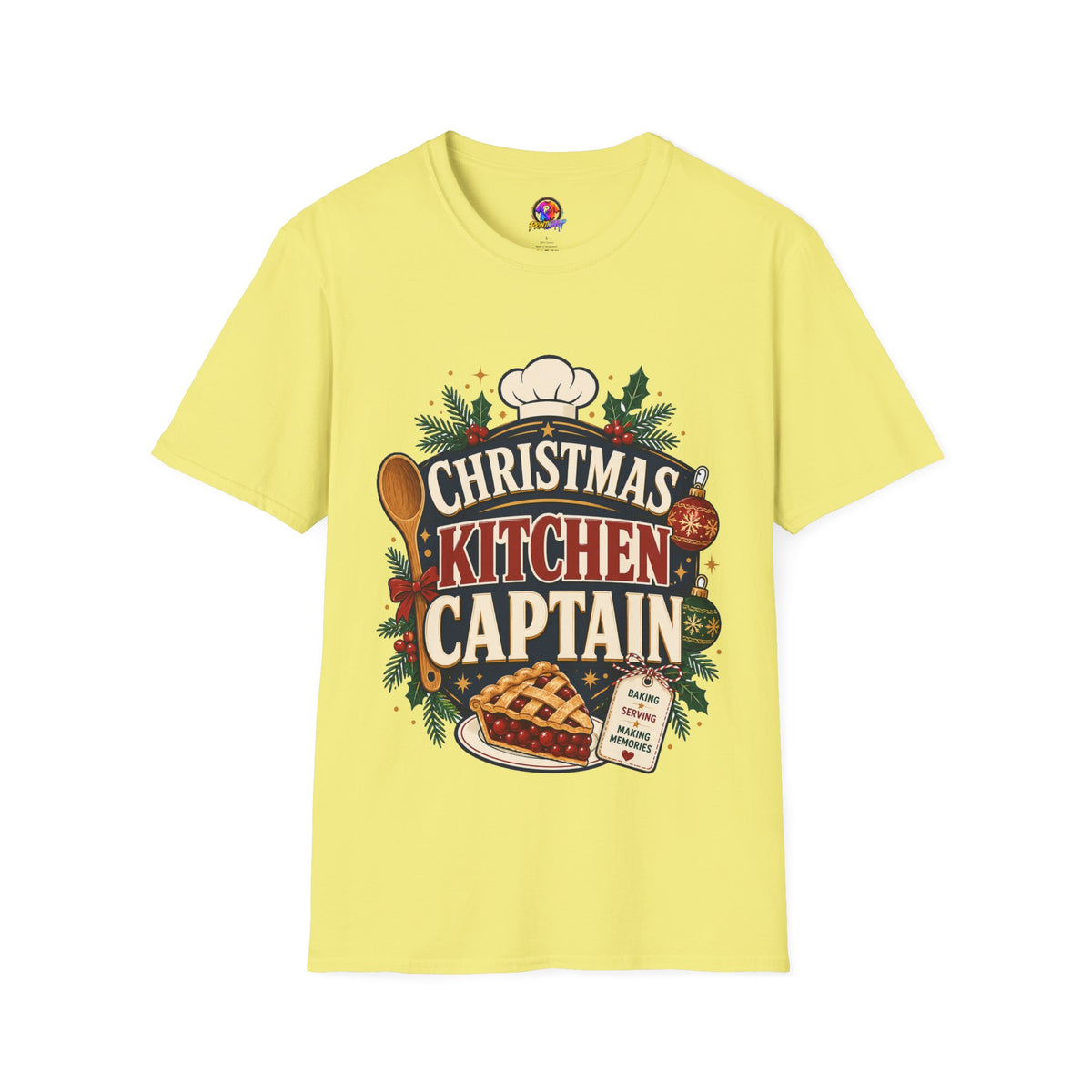 Christmas Kitchen Captain T-Shirt — Festive Holiday Cooking Tee