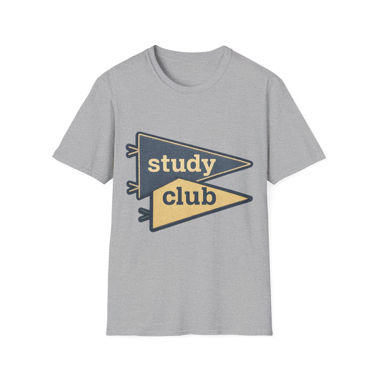 Study Club T-Shirt — Retro Pennant Student Tee - Trending Now - August 2026
