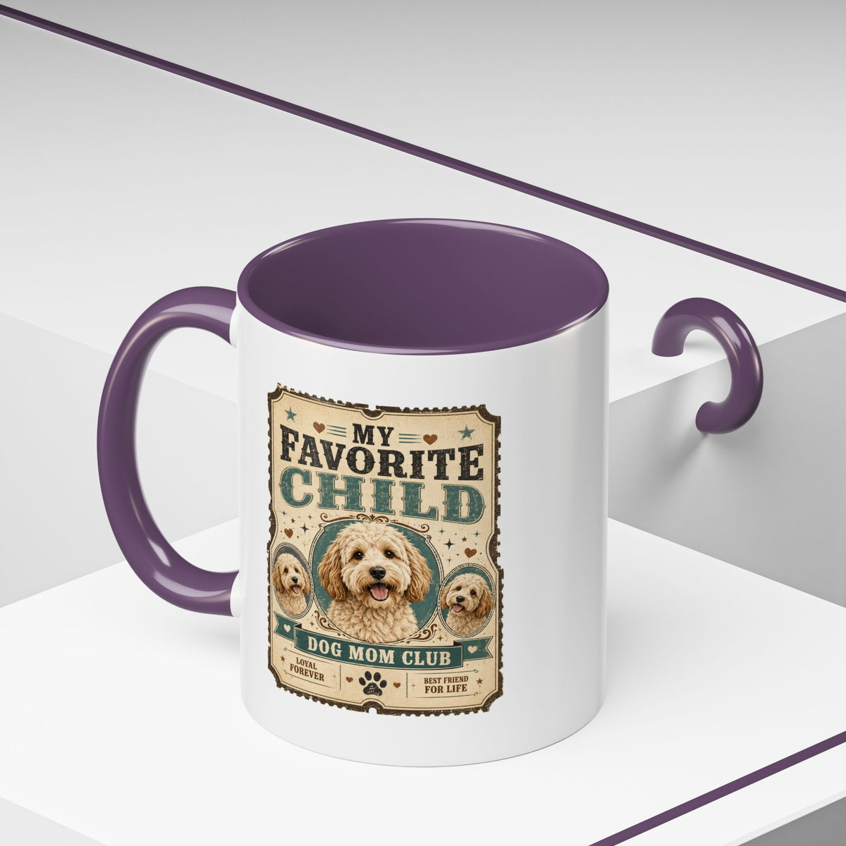 Milo Bailey Dog Dad Mom My Favorite Child Dog Mom Coffee Mug — Funny Dog Mom Gift