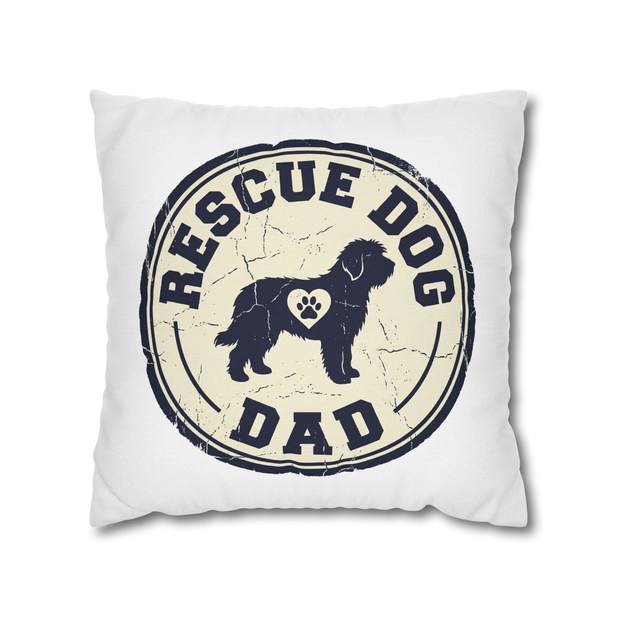 Funny Rescue Dog Dad Pillowcase