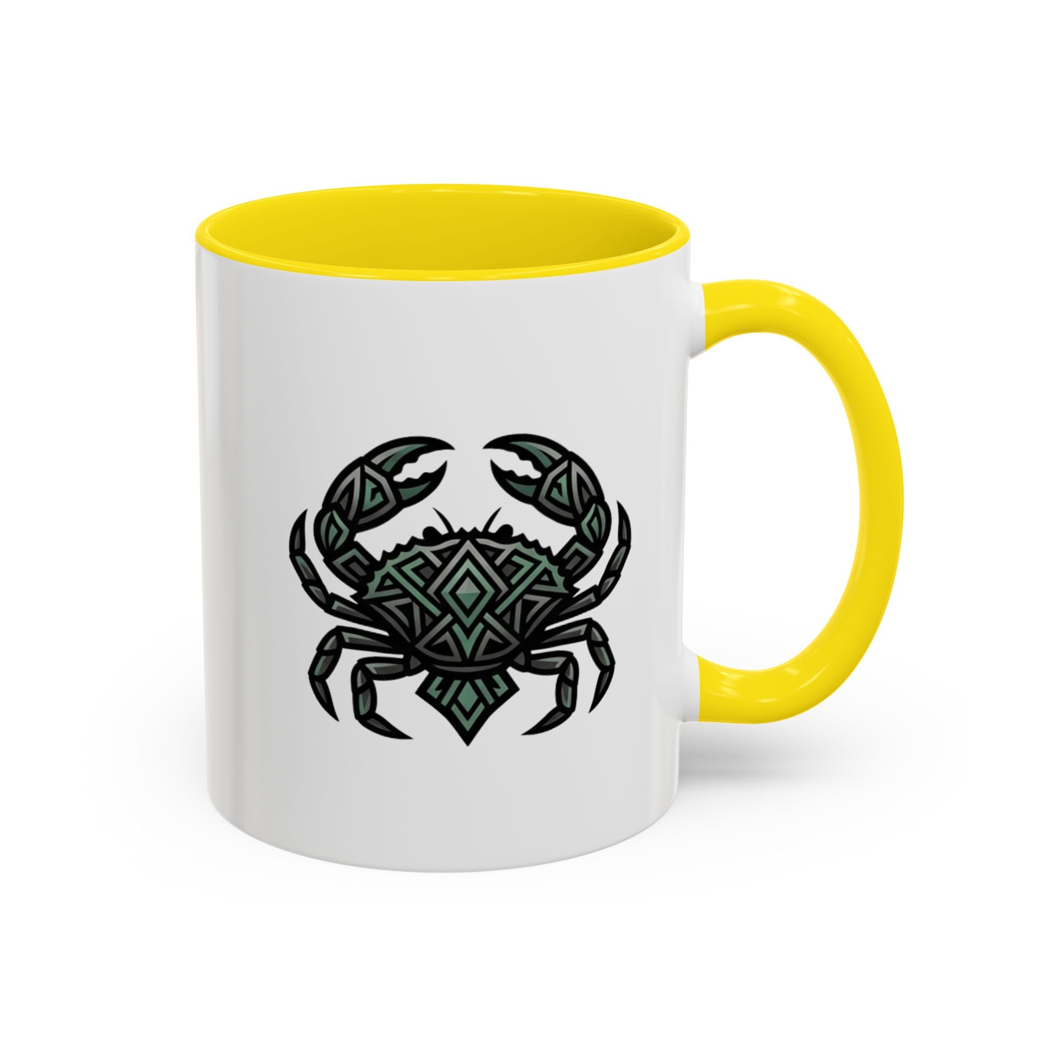 Cancer Zodiac Coffee Mug — Geometric Crab Accent Mug