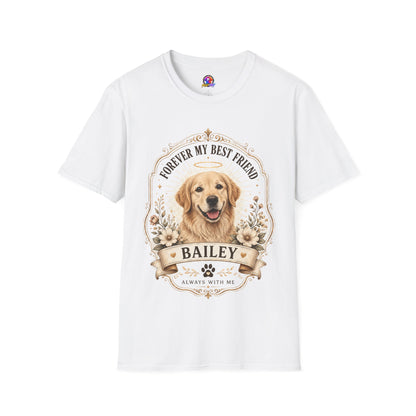 Forever My Best Friend Memorial Dog T-Shirt — Personalized Pet Tribute Tee