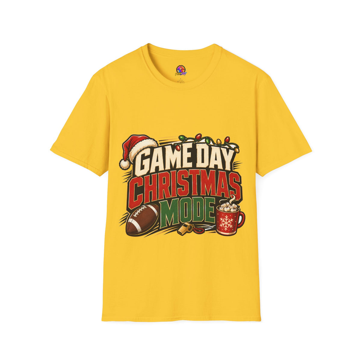 Game Day Christmas T-Shirt — Football Holiday Mode Tee