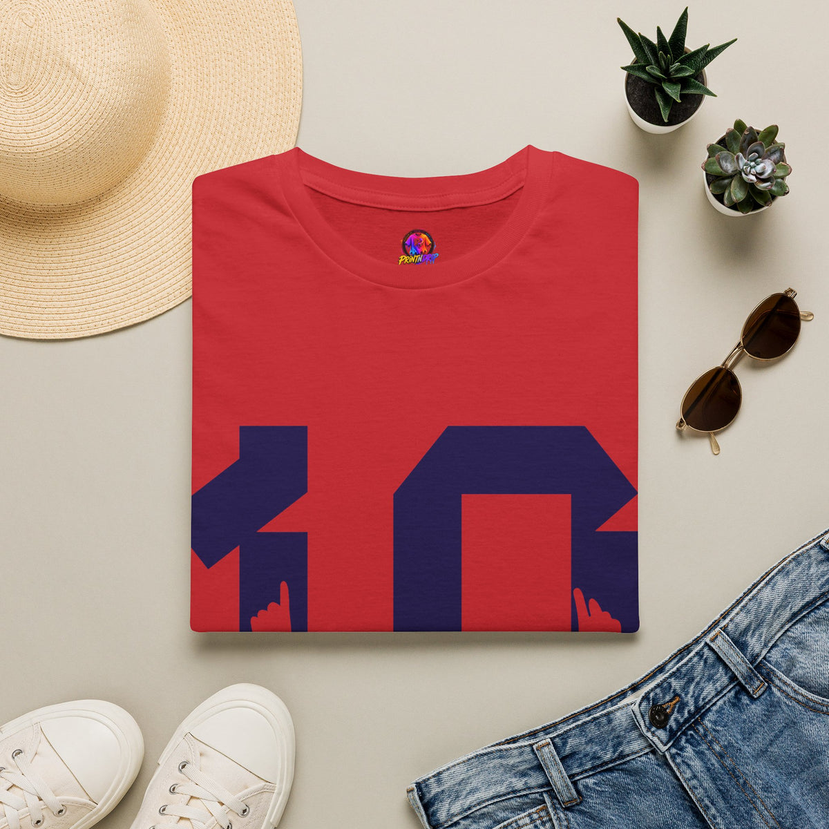Number 10 Jersey T-Shirt — Retro Athletic Graphic Tee