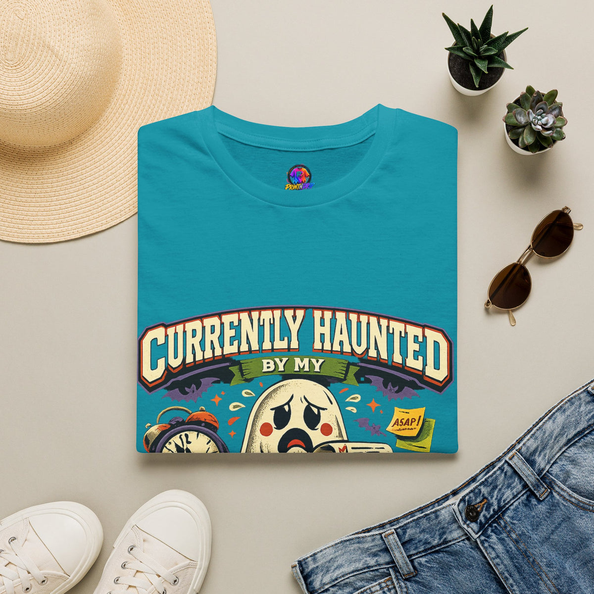 Halloween Currently Haunted Unisex Softstyle T-Shirt