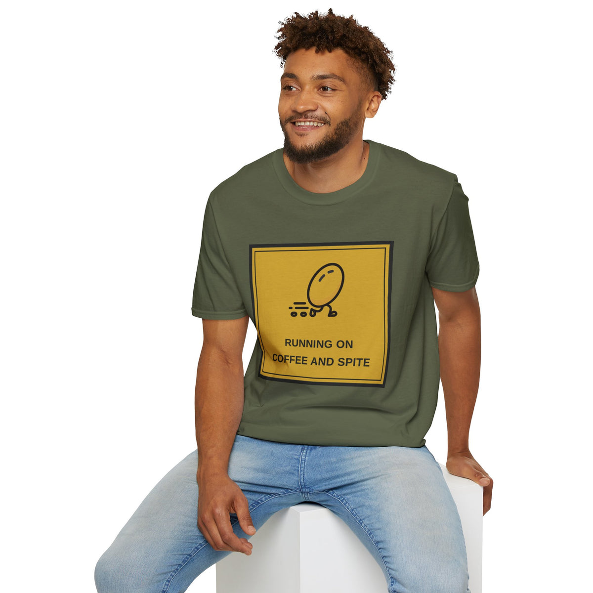 T-Shirt — Running On Coffee And Spite Graphic Tee - Trending Now - August 2026