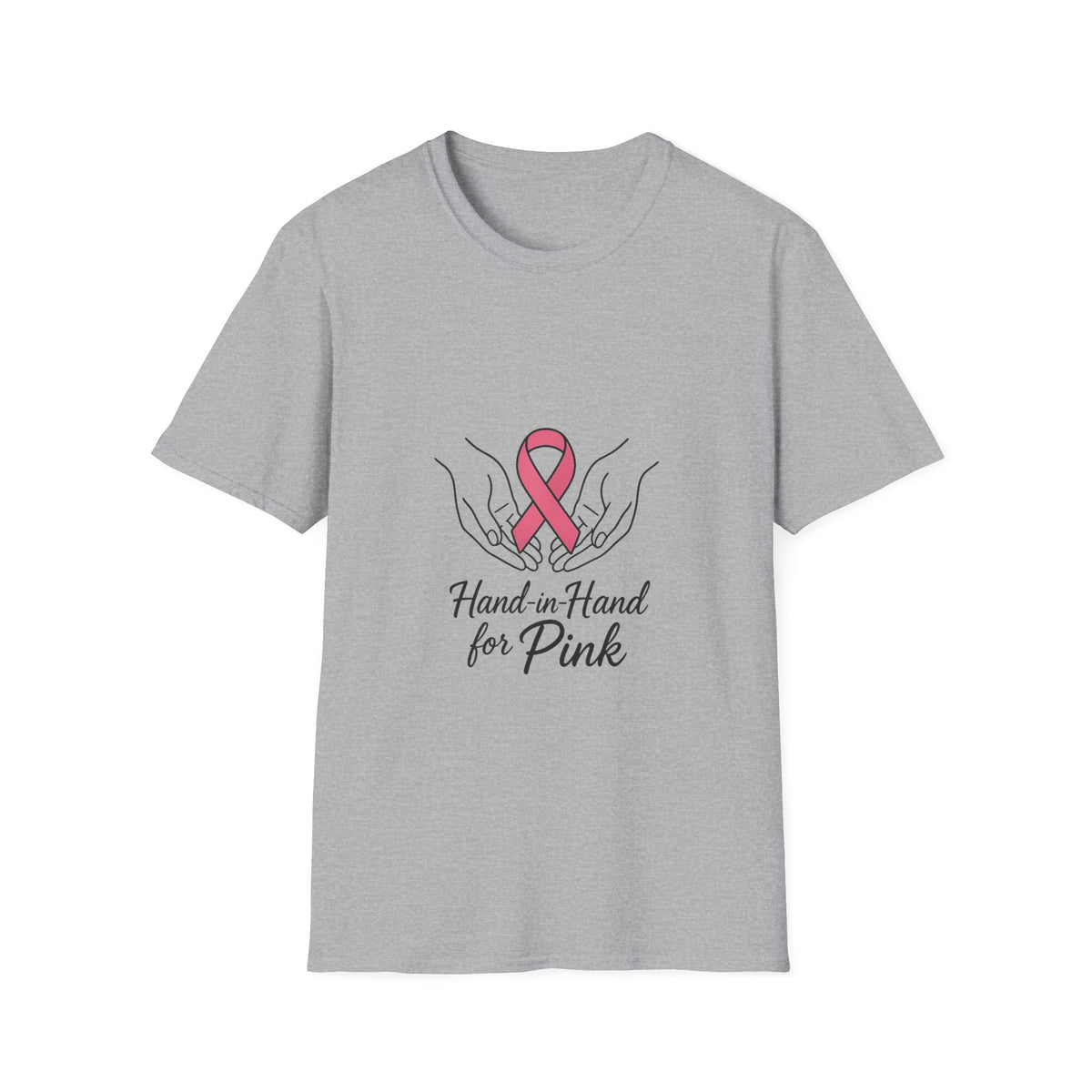 Breast Cancer Awareness T-Shirt — Hands in Hands for Pink Ribbon Tee - Trending Now - October 2026