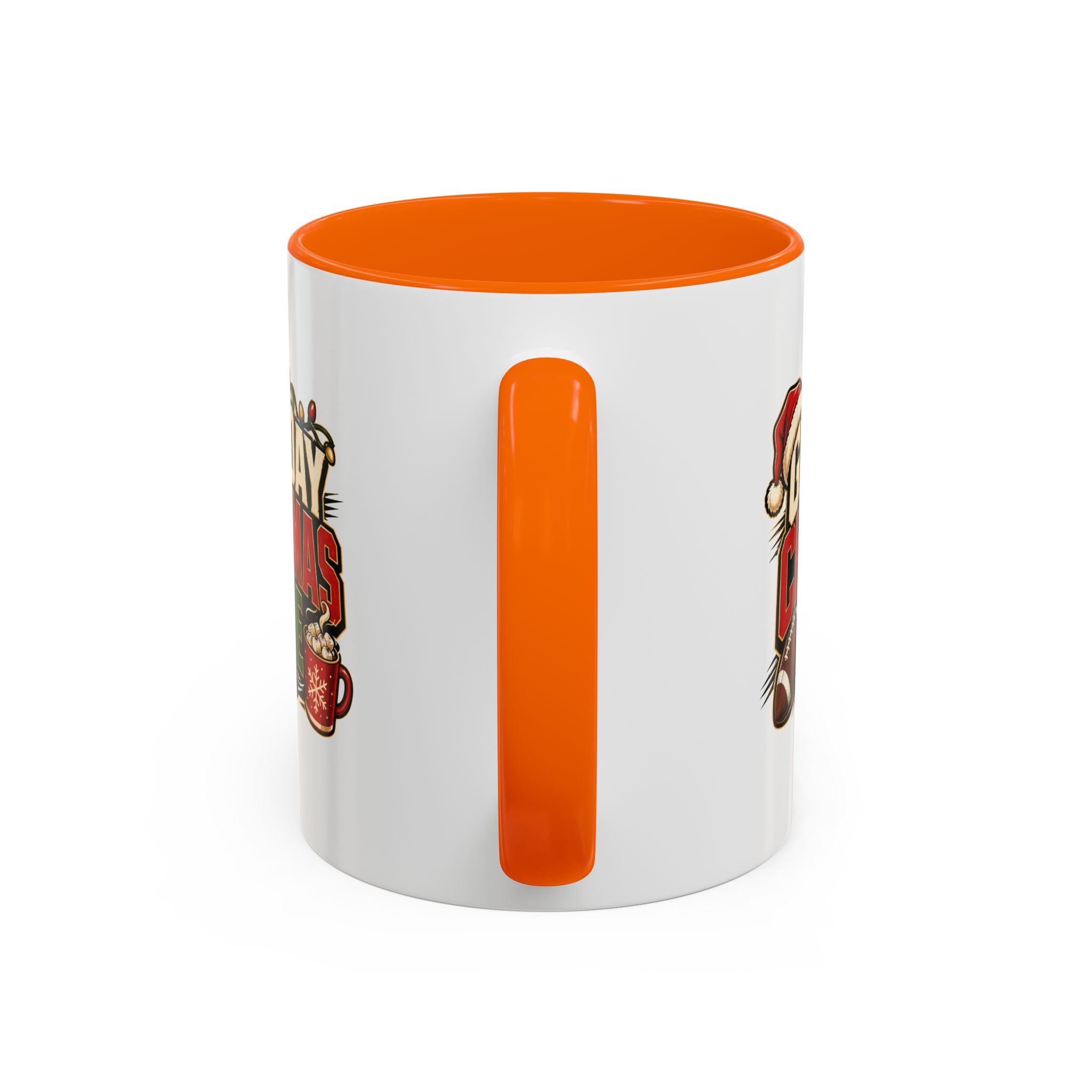 Modern Day Christmas Game Day Christmas Mode Coffee Mug - Holiday Football Mug (11/15oz)