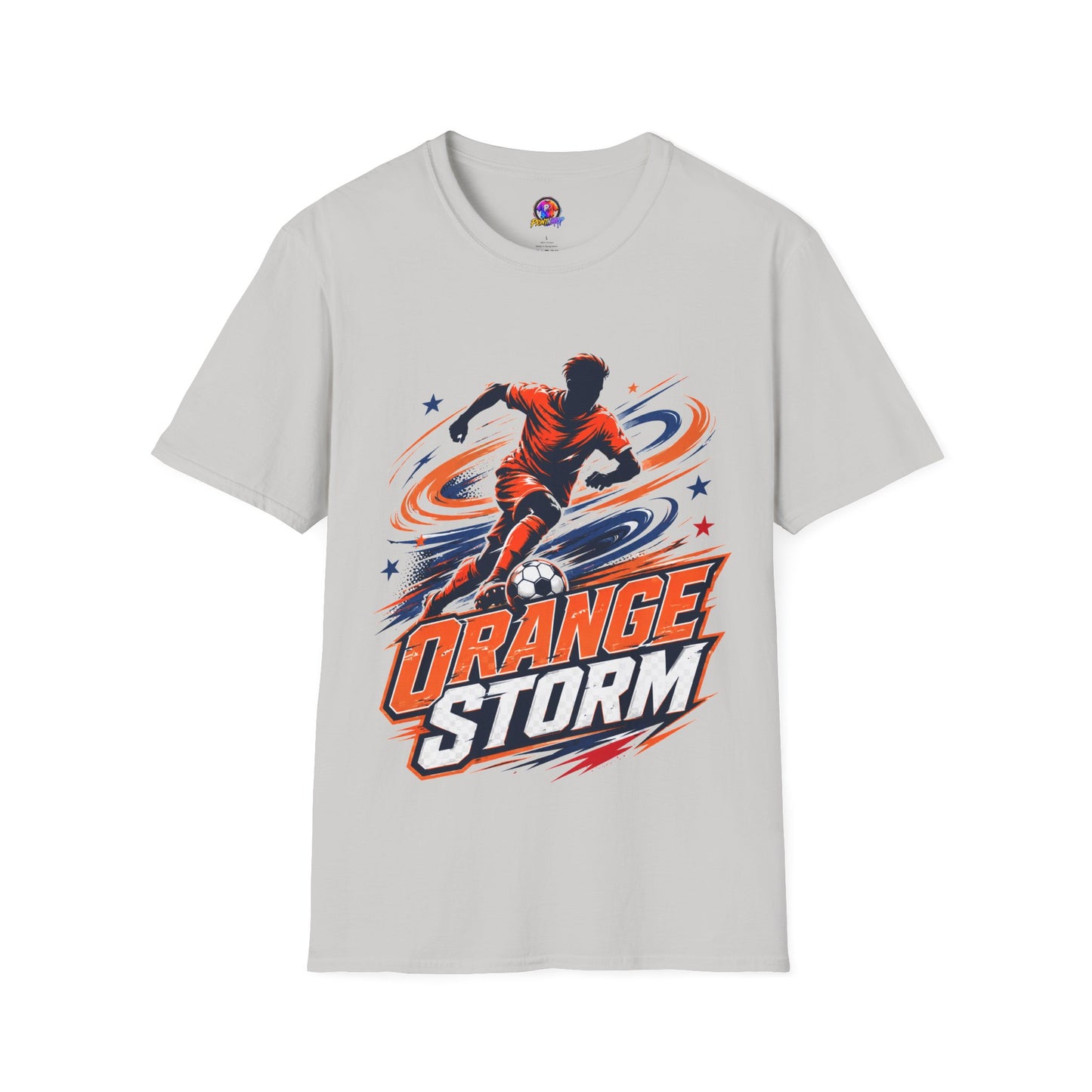 Netherlands Orange Storm Soccer T-Shirt — Dynamic Player Graphic Tee