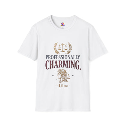 Professionally Charming Libra T-Shirt — Zodiac Scales Astrology Tee