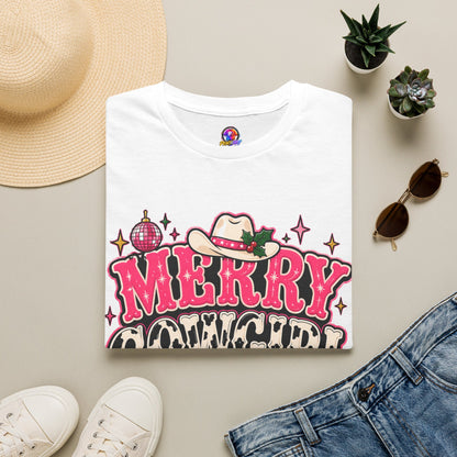 Merry Cowgirl Christmas T-Shirt