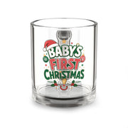 Christmas Glass Mug 10 oz Baby's First Christmas Glass Mug – 10oz Festive Holiday Keepsake
