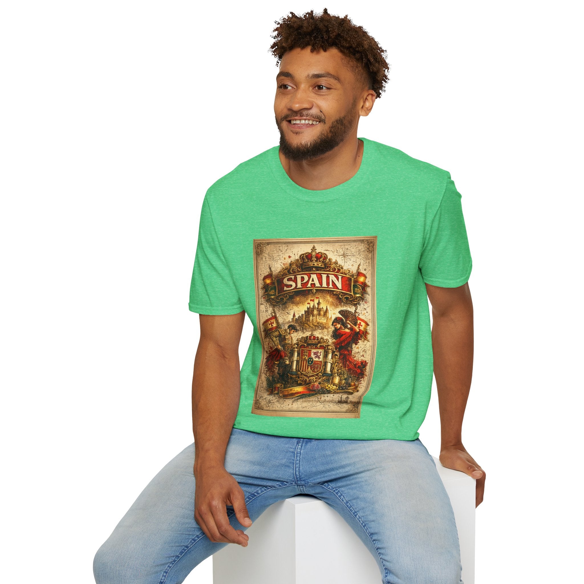 Spain Vintage Travel Graphic T‑Shirt — Retro Spanish Landmark Tee