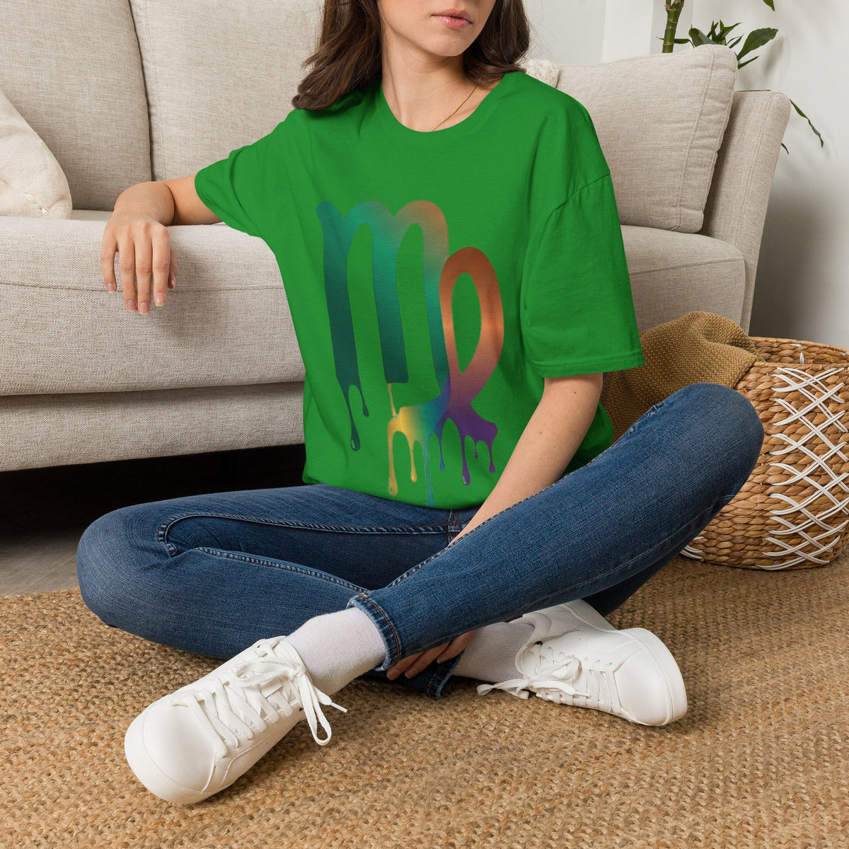 Virgo Zodiac Drip T-Shirt — Colorful Virgo Sign Astrology Tee