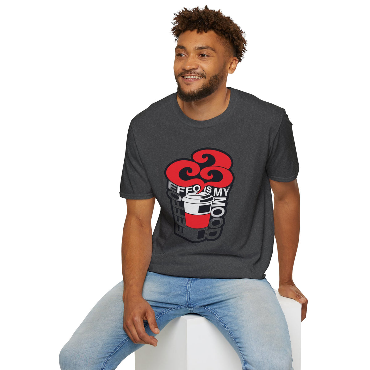 T‑Shirt — “Coffee Is My Co-Pilot” Retro Heart Coffee Cup Graphic Tee - Trending Now - August 2026