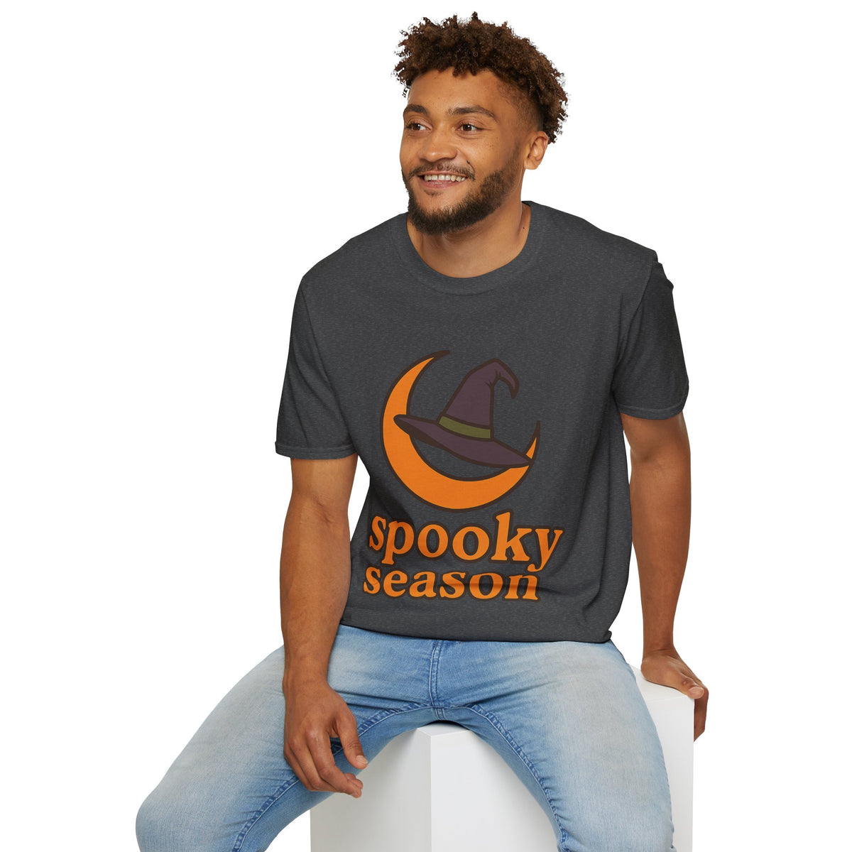 Spooky Season T-Shirt — Witch Hat & Moon Halloween Tee - Trending Now - August 2026