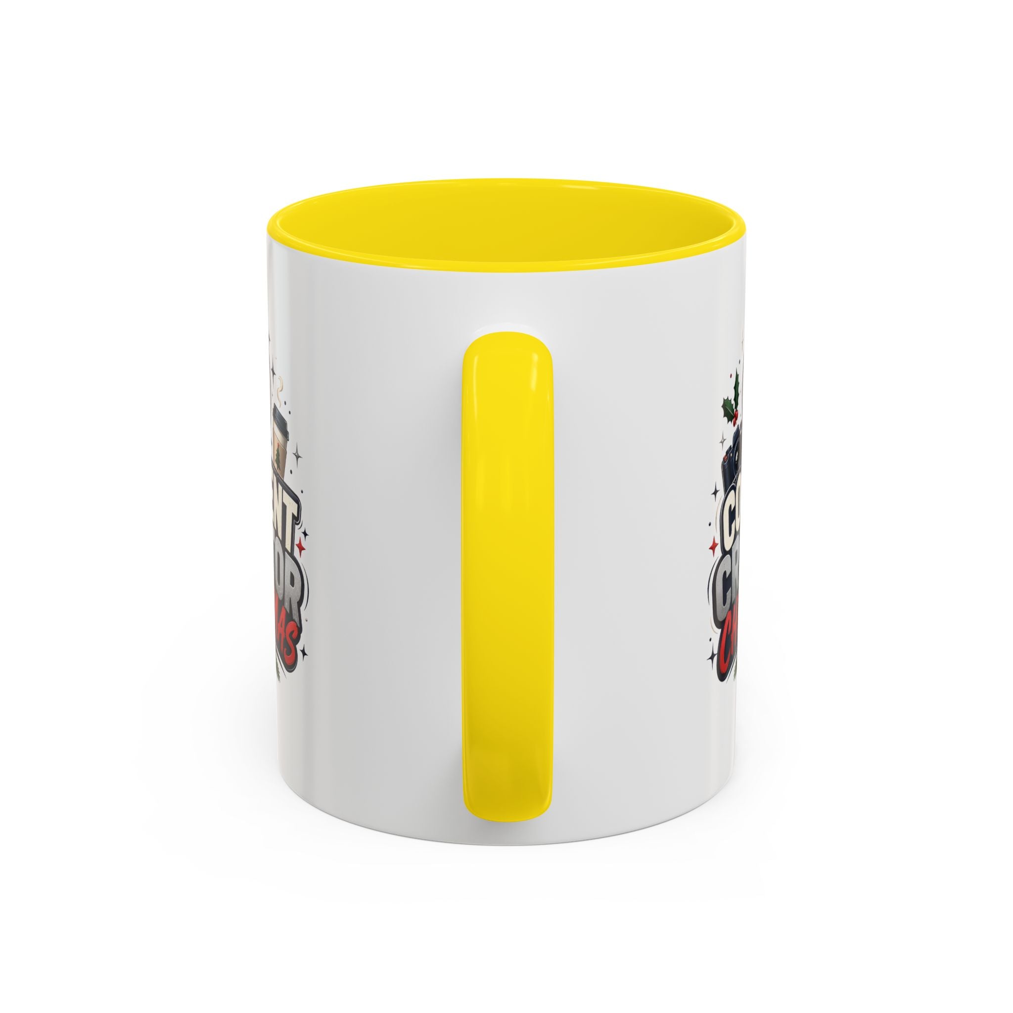 Modern Day Christmas Content Creator Christmas Accent Coffee Mug — Holiday Social Media Gifts (11/15oz)